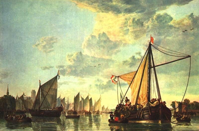 CUYP, Aelbert The Maas at Dordrecht  sdf France oil painting art